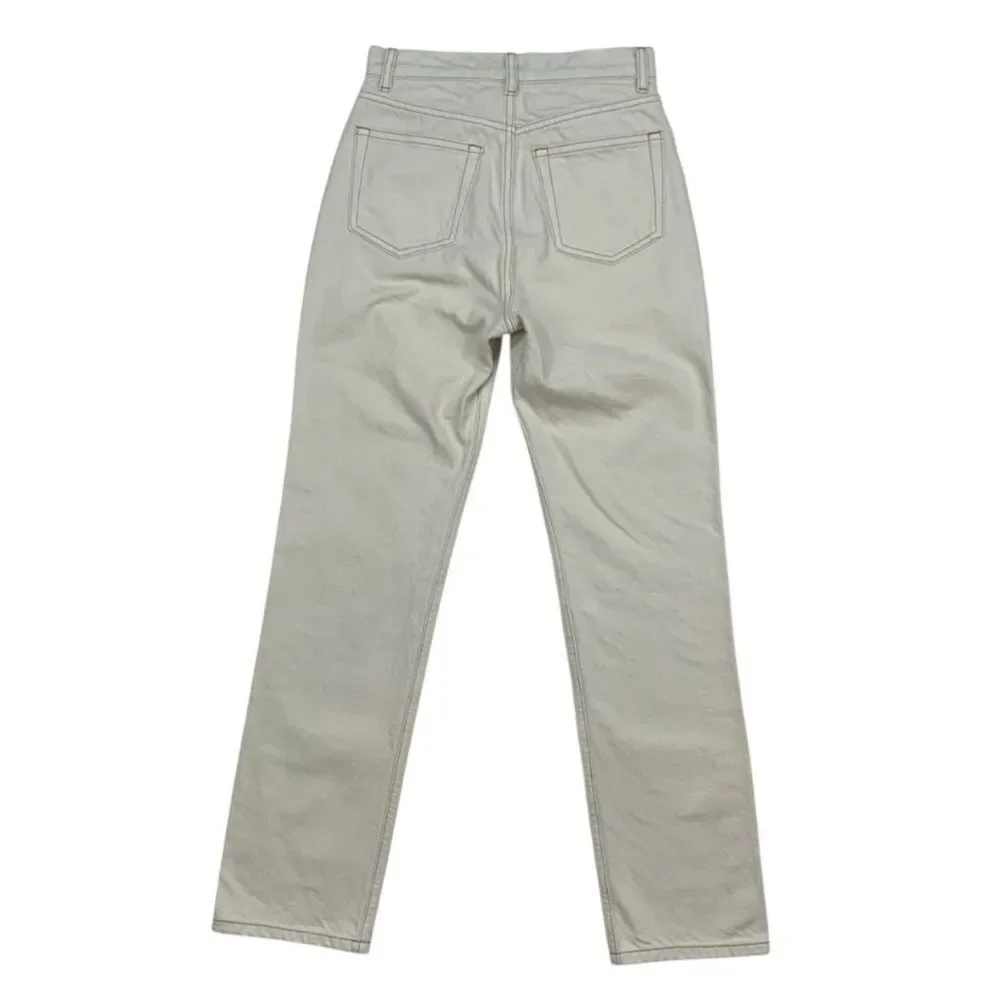 Reformation Cynthia High Rise Straight Jeans Bone New with tags! - Picture 7 of 16